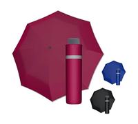 Doppler Mini Reflect ombrello tascabile manuale riflettente per bambini | Mini ombrello Rosa - con riflettenti per una migliore visibilità, cupola 90 cm, compatto ogni giorno e al buio, scuola