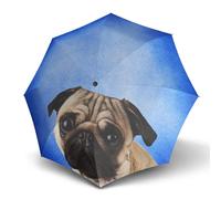 Doppler Ombrello 'Modern Art' blu cielo / marrone chiaro / grigio chiaro / nero Donna Doppler One Size