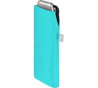 Doppler Ombrello tascabile Carbonsteel Slim Uni - Formato pratico - Leggero - 22 cm, Azzurro - Protezione UV, 90 cm