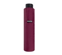 Doppler Ombrello tascabile in fibra di Havanna tinta unita, super leggero, dimensioni compatte, 22 cm, Royal Berry, One Size