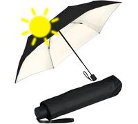 Doppler Ombrello tascabile Mini Zero Magic con accensione automatica, Simply Black-ivory - Protezione contro il calore dai raggi UV, 97 cm