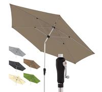 Doppler Ombrellone da Giardino 330 cm in Alluminio - Pieghevole con manovella per Balcone o terrazza, Resistente alla Pioggia, con Protezione UV 80+