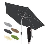 Doppler Ombrellone da Giardino 330 cm in Alluminio - Pieghevole con manovella per Balcone o terrazza, Resistente alla Pioggia, con Protezione UV 80+