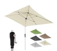 Doppler Ombrellone Rettangolare 190×290 cm in Alluminio - da Balcone e terrazza con manovella, tettuccio inclinabile, Protezione UV 80+ e Tessuto Impermeabile