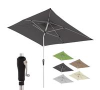 Doppler Ombrellone Rettangolare 190×290 cm in Alluminio - da Balcone e terrazza con manovella, tettuccio inclinabile, Protezione UV 80+ e Tessuto Impermeabile