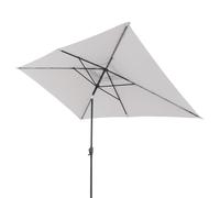Doppler Parasole Jack 300x200cm in grigio chiaro I rettangolare per balcone e terrazza I a manovella I da giardino inclinabile