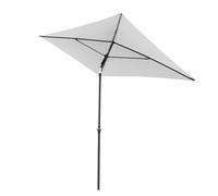 Doppler Parasole Rethink I 180x200cm in grigio chiaro I inclinabile per balcone e terrazza I sostenibile I con apertura a mano I Con copertura