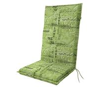Doppler Poltrona alta Spot - Cuscino per sedia da giardino - Verde Love - ca. 119x48x5cm