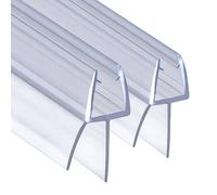 DOPPOSO Guarnizione doccia 2 x 60 cm, guarnizione di ricambio per 4 mm/5 mm/6 mm, per cabine doccia, vasca con labbro in gomma allungato, porta in vetro, spessore vetro