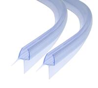DOPPOSO Guarnizione per doccia curva, 2 x 100 cm, guarnizione di ricambio per vetro da 6 mm/7 mm/8 mm di spessore per porta della doccia, protezione dalle cadute per vasca da bagno e doccia rotonda