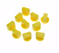 Dopro 10pcs Chitarra AMP Effetto Pedale Manopole Puntatore Manopola con Set Vite Giallo