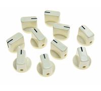 Dopro 10pcs Chitarra Effetto AMP Manopole Del Pedale Pomello Puntatore con Set Vite Bianco Invecchiato