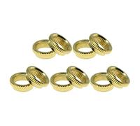 Dopro 10pcs Ottone Filettatura Metrica Profondo Rotondo Incasso Dado Interruttore A Levetta Dado per Epi/Import Chitarre Oro