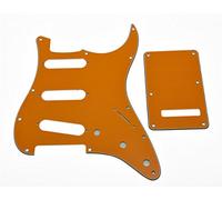 Dopro 11 fori Strat SSS battipenna ST piastra posteriore Trem copertura per USA/messicano FD Strat arancione 3 strati