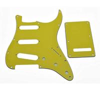 Dopro 11 fori Strat SSS battipenna ST piastra posteriore Trem copertura per USA/messicano FD Strat giallo 3 strati