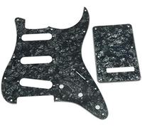 Dopro 11 fori Strat SSS battipenna ST piastra posteriore Trem copertura per USA/messicano FD Strat nero perla