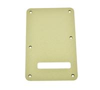 Dopro 11 Foro Alluminio Opaco Strat Posteriore Piastra Copertura Metallo Anodizzato Tremolo Cavity Cover per USA/Messico ST/Strat/Stratocaster Oro Opaco