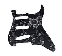 Dopro 11 Foro Strat Stile Chitarra 3D Stampato Plastica Battipenna Ponte Invertito con Viti Per FD Jimi Hendrix Stratocaster Flower Pattern