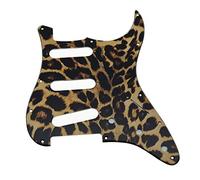 Dopro 11 Foro Strat Stile Chitarra 3D Stampato Plastica Battipenna Ponte Invertito con Viti Per Fender Jimi Hendrix Stratocaster Leopard Stripe