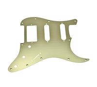 Dopro 11-Hole Alluminio Anodizzato Stile Moderno Strat HSS Chitarra Battipenna Scratch Plate Adatto Americano/Messicano Fender Oro
