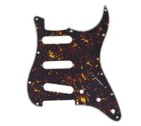 Dopro 11 hole vintage 62 Strat Sss chitarra Pickguard Dark Tortoise