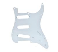 Dopro 11 hole vintage 62 Strat Sss chitarra Pickguard White 1 Ply