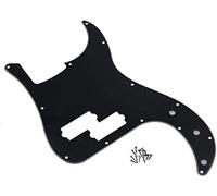 Dopro 13 fori di precisione basso battipenna PB P Bass Scratch Plate per USA/messicano FD Precision Bass Nero 3 strati