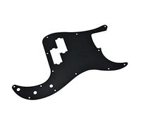 Dopro 13 Fori per Mano Destra Battipenna per Basso Precisione in Metallo Alluminio Anodizzato Stile Moderno per Fender P Bass Americano Nero