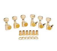 Dopro 15:1 Chitarra 2 Pin Tuners Tuning Keys Dual Pin Chitarra Tuning Machine Heads per Import Style Squier Affinity/Ibanez/Yamaha Chitarre Mini Chiave Ovale Oro