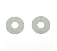 Dopro 2pcs Bianco con Argento Lettere LP Chitarra Interruttore A Levetta Rondella Piastra Ritmo Treble Ring per Les Paul