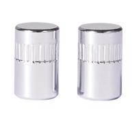 Dopro 2pcs Ottone Pickup Selettore Toggle Interruttore Punta Metallo Chitarra Interruttore Manopola Cap per Chitarre Gretsch 2* M3.5 per Importazione Gretsch Chrome