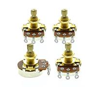 Dopro 4-Pack Full Size 24mm Base Metrica Chitarra Basso Vasi con Albero Ottone 18mm Potenziometri Cono Lineare B250K
