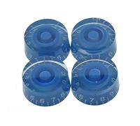 Dopro 4pcs Guitar Speed Dial manopole manopola di controllo Fits LP chitarra Blue with White