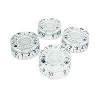 Dopro 4pcs Guitar Speed Dial manopole manopola di controllo Fits LP chitarra Clear
