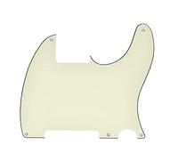 Dopro 5 fori Tele Blank Chitarra Battipenna Scratch Plate Adatto Fender Telecaster Esquire Age White 3 Ply