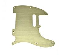 Dopro 8 fori alluminio anodizzato 1 strato Tele battipenna TL antigraffio piastra adatta per americano/messicano Fender Telecaster Gold