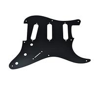 Dopro 8 fori in alluminio anodizzato stile vintage ST Strat SSS chitarra battipenna antigraffio per American FD Strat Nero