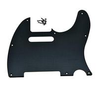 Dopro 8 fori Tele chitarra battipenna antigraffio piastra per chitarra statunitense/messicana Tele Guitars nero opaco 1 strato