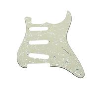 Dopro 8 Fori Vintage Strat SSS Chitarra Pickguard ST Scratch Plate si adatta USA/Messicano Fender Strat Aged Pearl