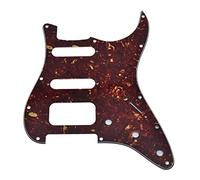 Dopro - Battipenna a 11 fori per chitarra Strat HSS, con supporto a 2 viti per pickup humbucking, per American FD Stratocaster Vintage Tartaruga