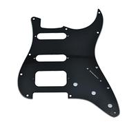 Dopro - Battipenna a 11 fori per chitarra Strat HSS, supporto per pickup humbucking a 2 viti per American FD Stratocaster nero a 3 strati