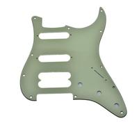 Dopro Battipenna a 11 fori ST/Strat HSS per chitarra humbucking pickup senza fori per viti per American Ultra Series Stratocaster verde menta