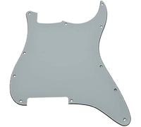 Dopro - Battipenna a 11 fori ST Strat vuoto, senza fori di pickup, 3 strati, colore: Bianco