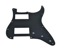 Dopro Battipenna a 11 fori ST Style Dual Humbucker HH per chitarre americane Strat con doppio pickup humbucking foro quadrato angolare nero opaco