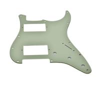 Dopro Battipenna a 11 fori ST Style Dual Humbucker HH per chitarre americane Strat con doppio pickup humbucking foro quadrato ad angolo verde menta