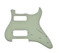 Dopro Battipenna a 11 fori ST Style Dual Humbucker HH per chitarre Stratocaster americane con doppio pickup humbucking foro angolare rotondo verde menta
