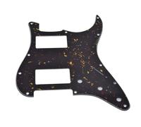 Dopro Battipenna a 11 fori ST Style Dual Humbucker HH per chitarre Stratocaster americane con doppio pickup humbucking Foro angolare quadrato tartaruga scura