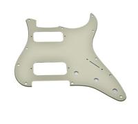 Dopro Battipenna a 11 fori ST Style Dual Humbucker HH per chitarre Stratocaster americane con doppio pickup humbucking foro rotondo angolare crema a 3 strati