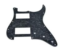 Dopro Battipenna a 11 fori ST Style Dual Humbucker HH per chitarre Stratocaster americane con doppio pickup humbucking foro quadrato ad angolo nero perla