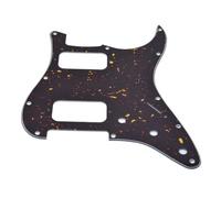 Dopro Battipenna a 11 fori ST Style Dual Humbucker HH per chitarre Stratocaster americane con doppio pickup humbucking foro angolare rotondo tartaruga scura